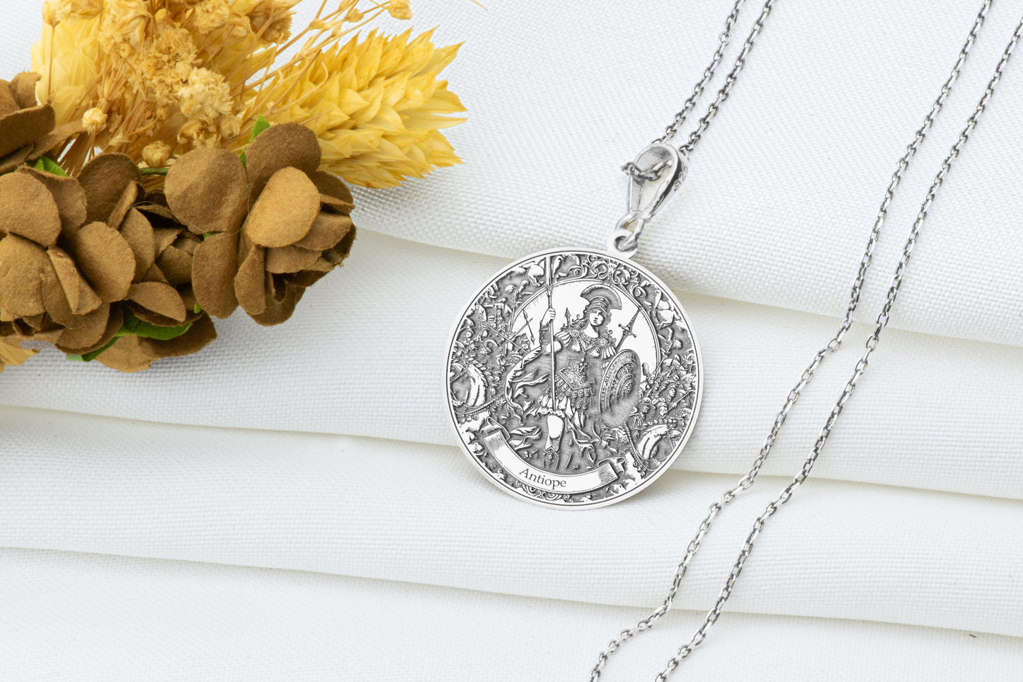 Antiope Necklace: Amazon Warrior Queen Pendant