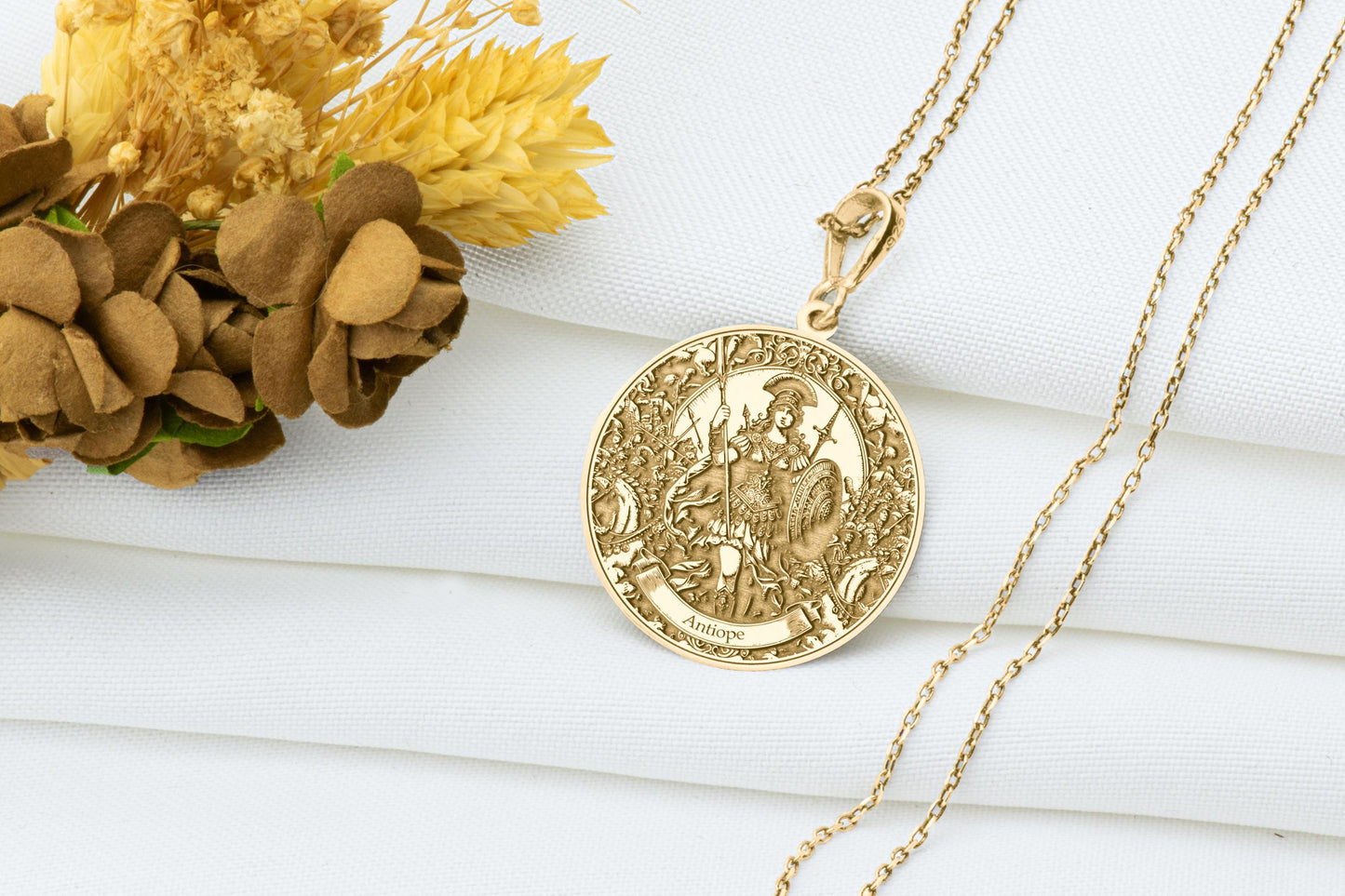 Antiope Necklace: Amazon Warrior Queen Pendant