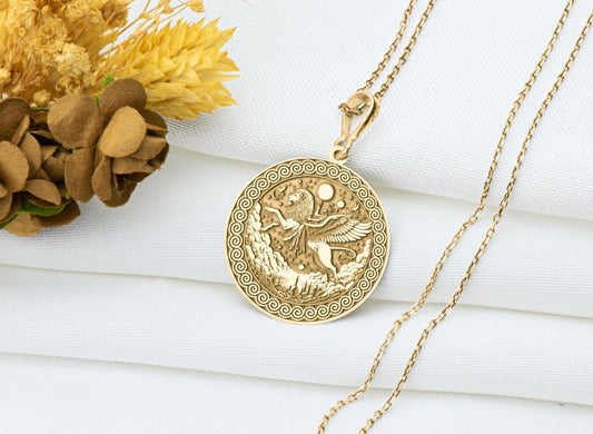 Ahura Mazda Pendant: Persian Zoroastrian Necklace, Protection Charm, Wisdom Amulet, Spiritual Talisman