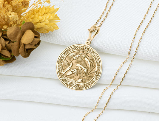 Achilles Pendant: Greek Mythology Necklace