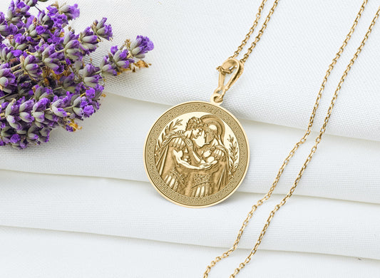 Achilles and Patroclus Pendant Necklace